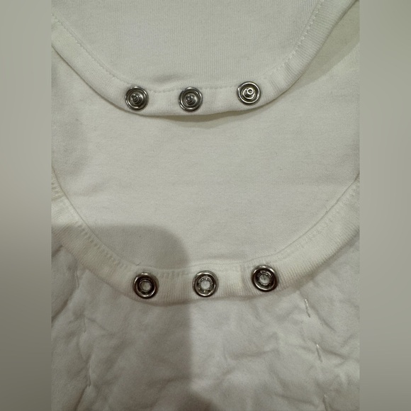 NEW NWT Du Pareil Baby White Cat Floral Print Long Sleeve Bodysuit Onesie SZ 9M - Picture 3 of 9